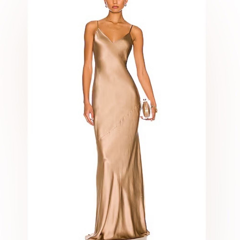 L’AGENCE Silk Maxi Dress